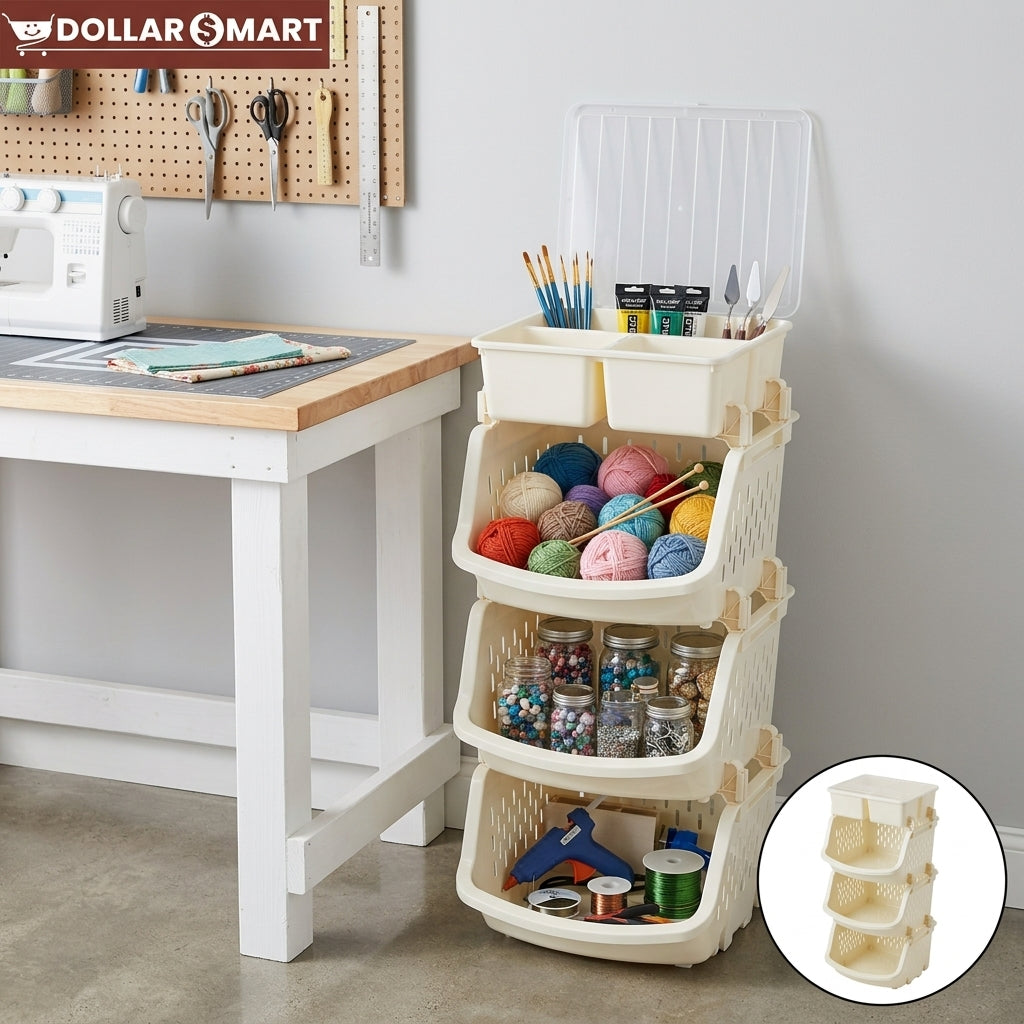 MultiPurpose Kitchen Trolly Rack 4 Layer