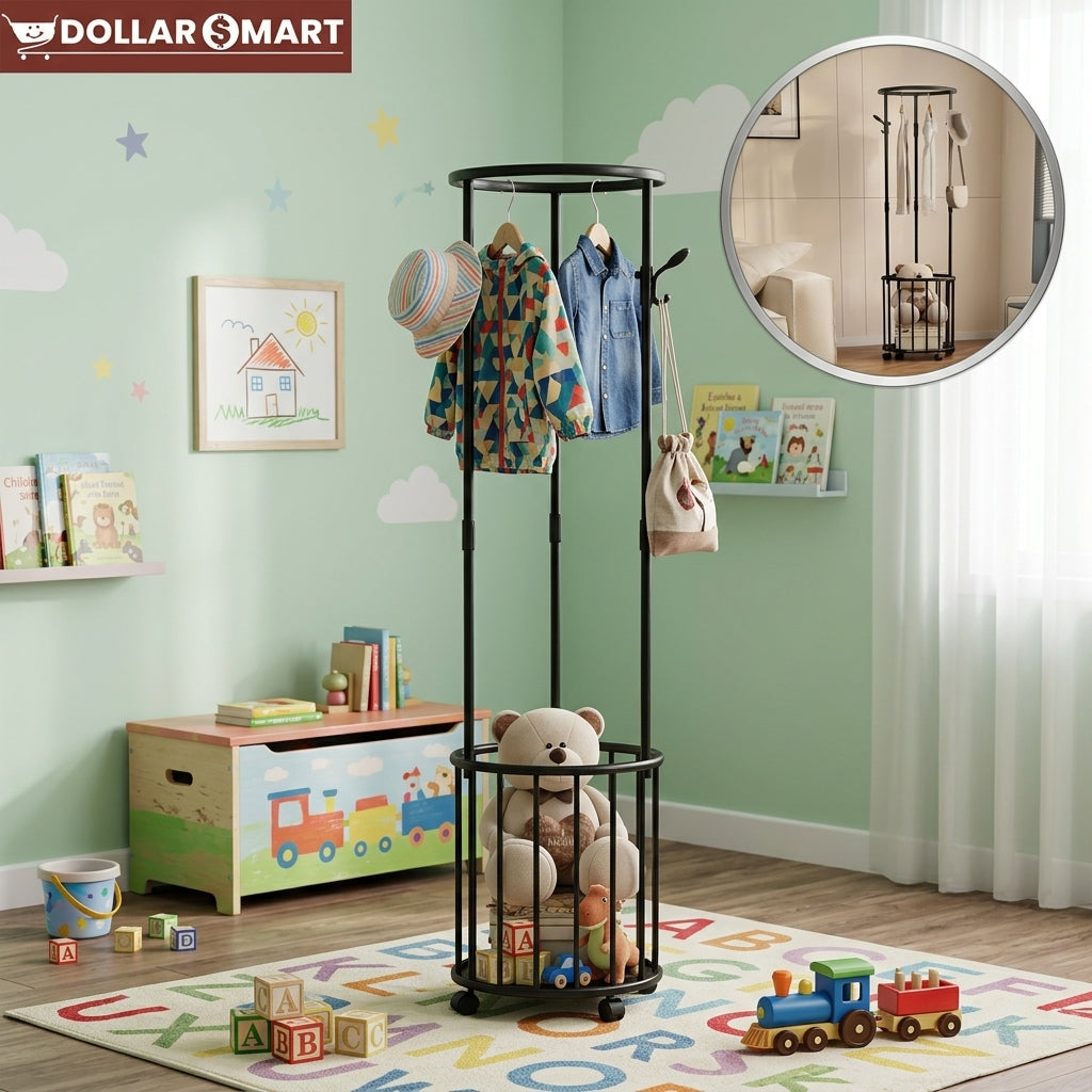 Cloth Rack Round with wheels