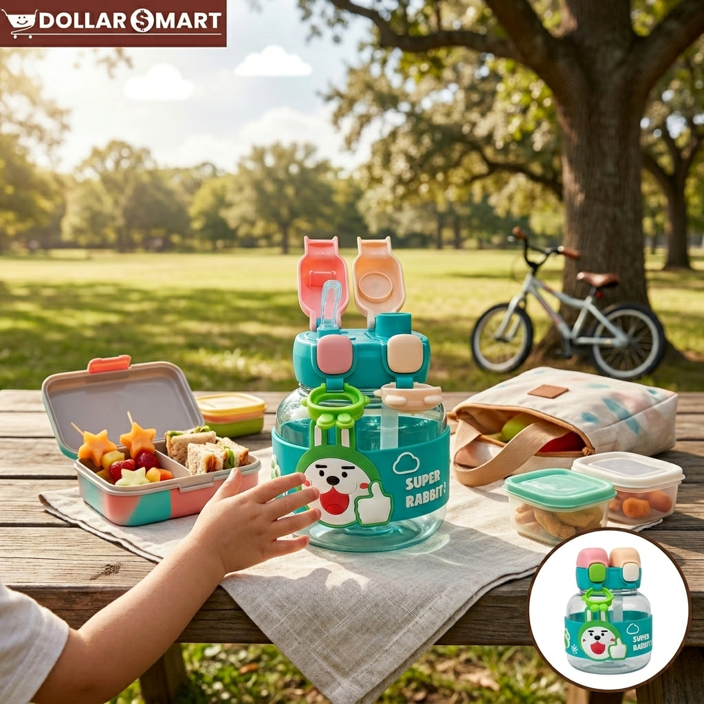 Kids Water Bottle Double Head