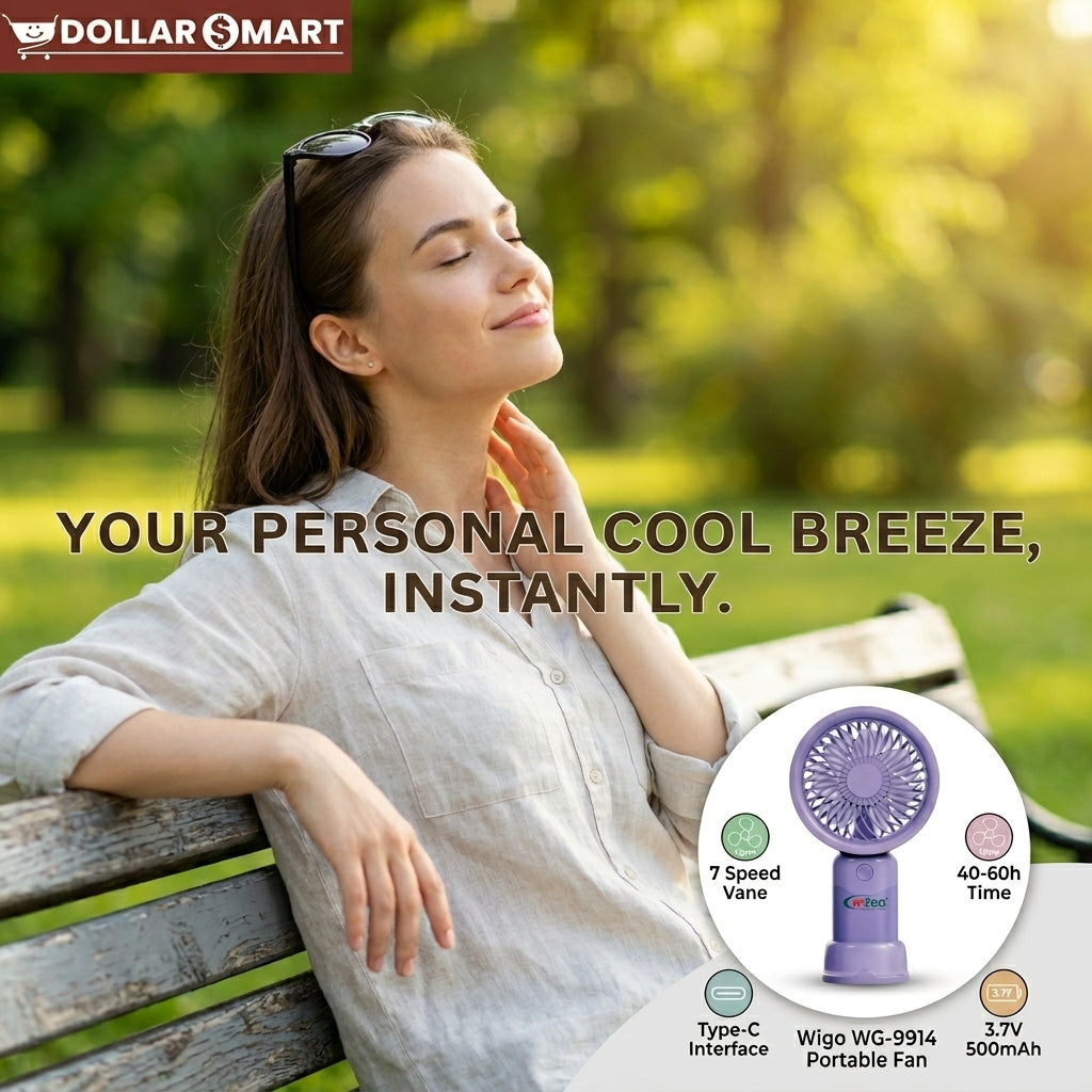 Wego Mini Rechargeable Fan