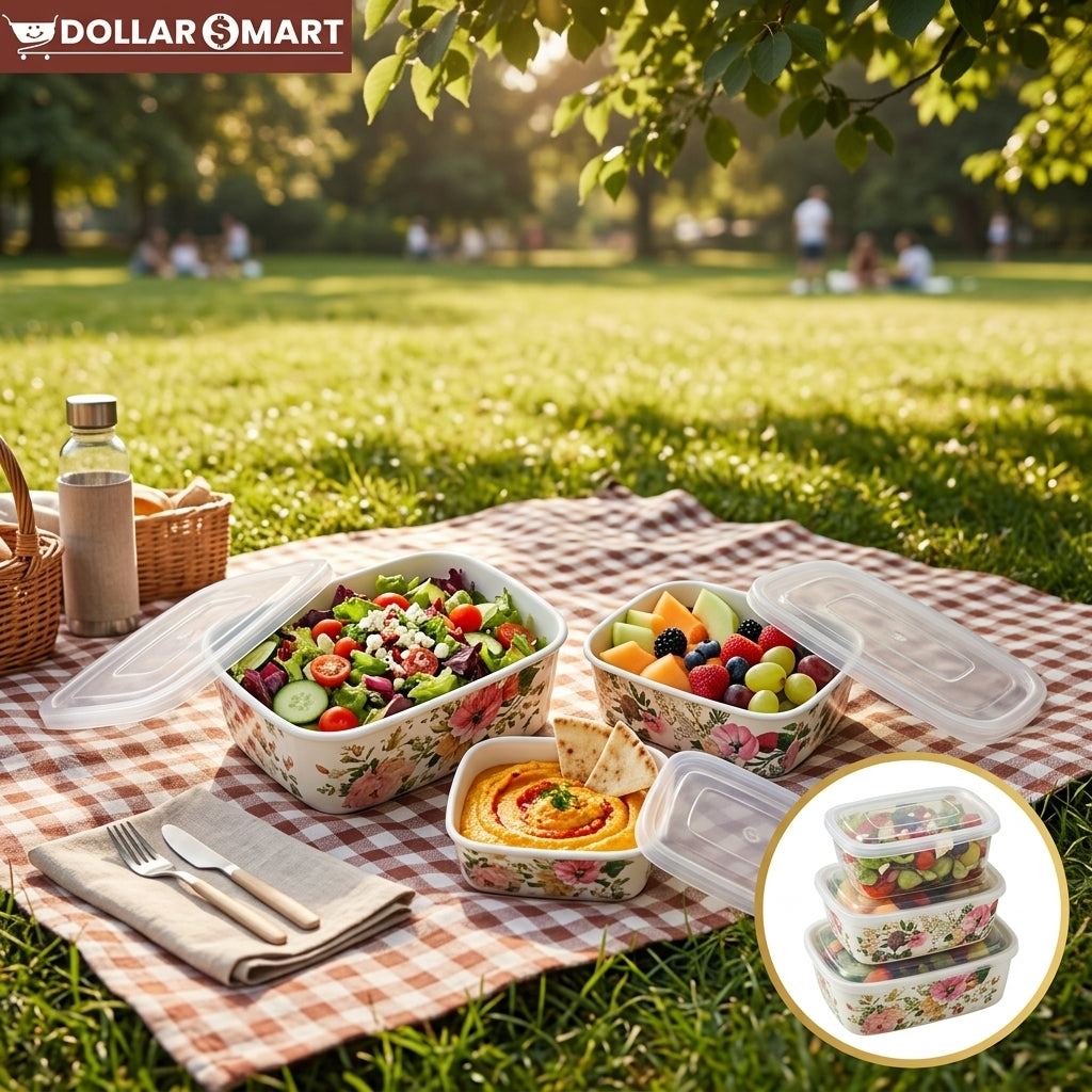 Rectangular Melamine Set of 3