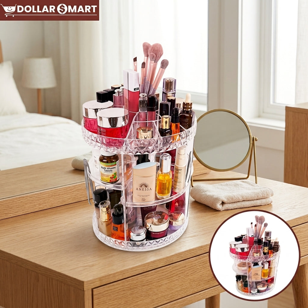 360 Rotating Cosmetic Organizer Medium