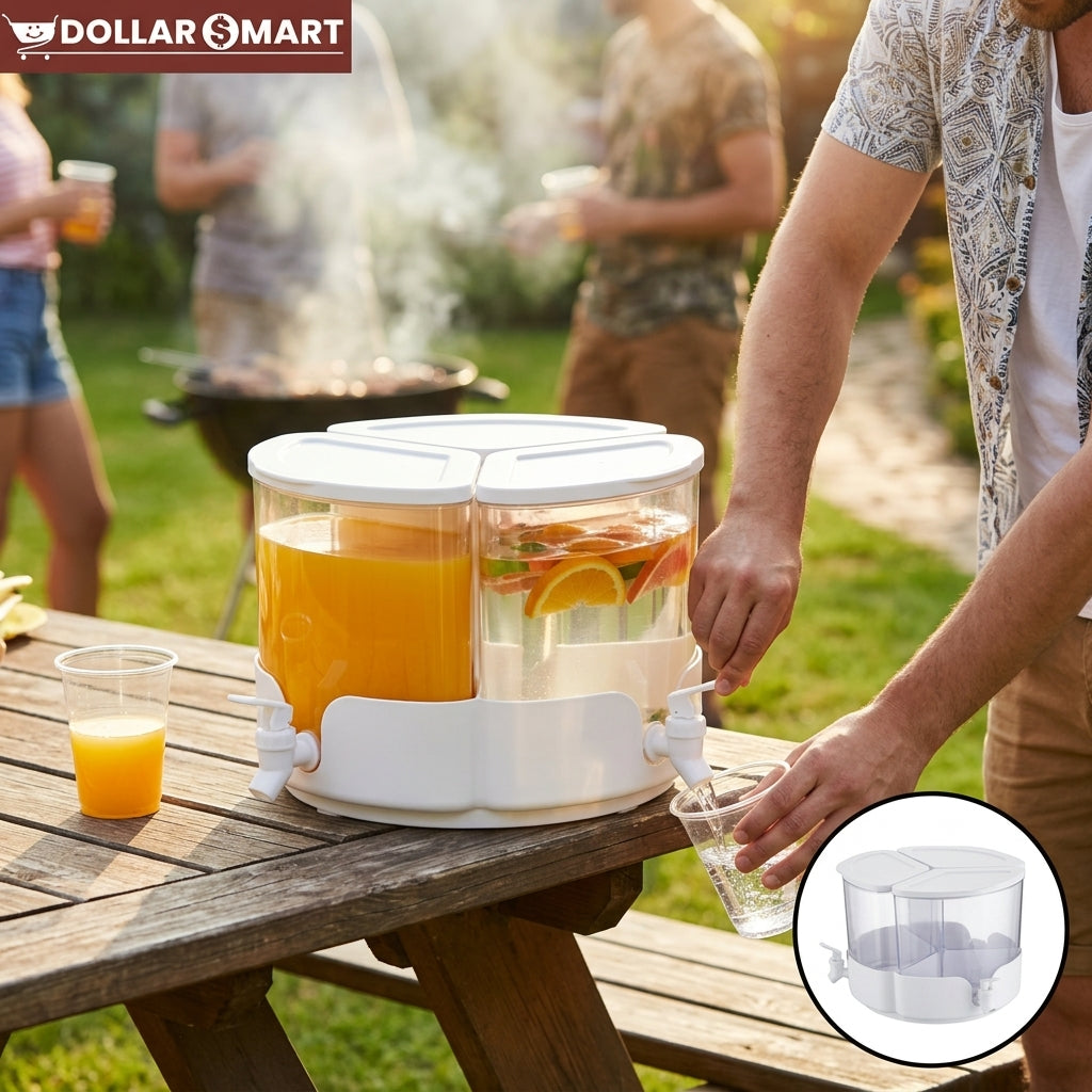 3 Portion Rotating Juice Cooler