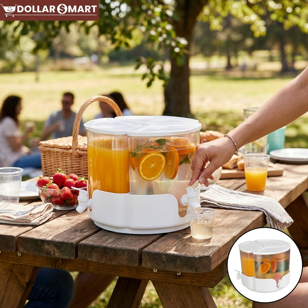 3 Portion Rotating Juice Cooler
