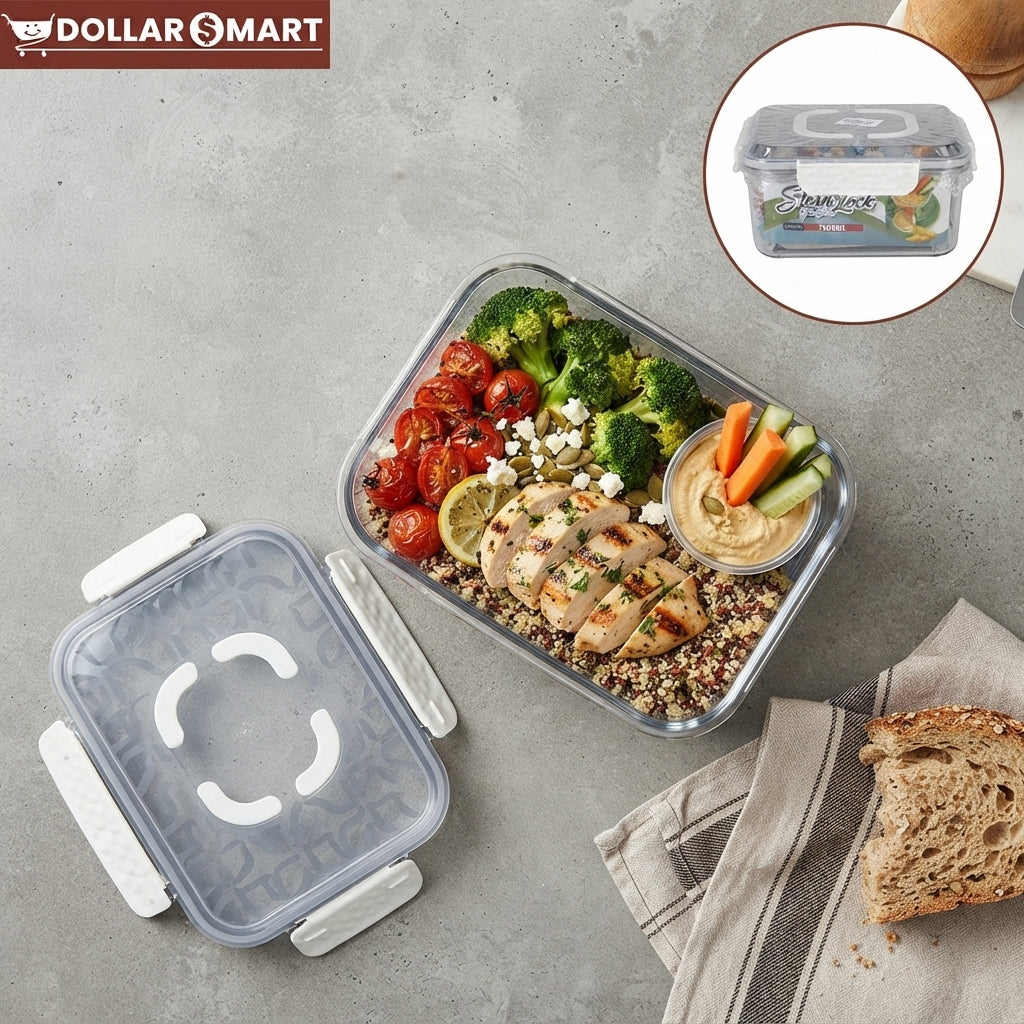 Acrylic Storage Lockable Square Container 1500ML