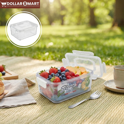 Acrylic Storage Lockable Square Container 1500ML