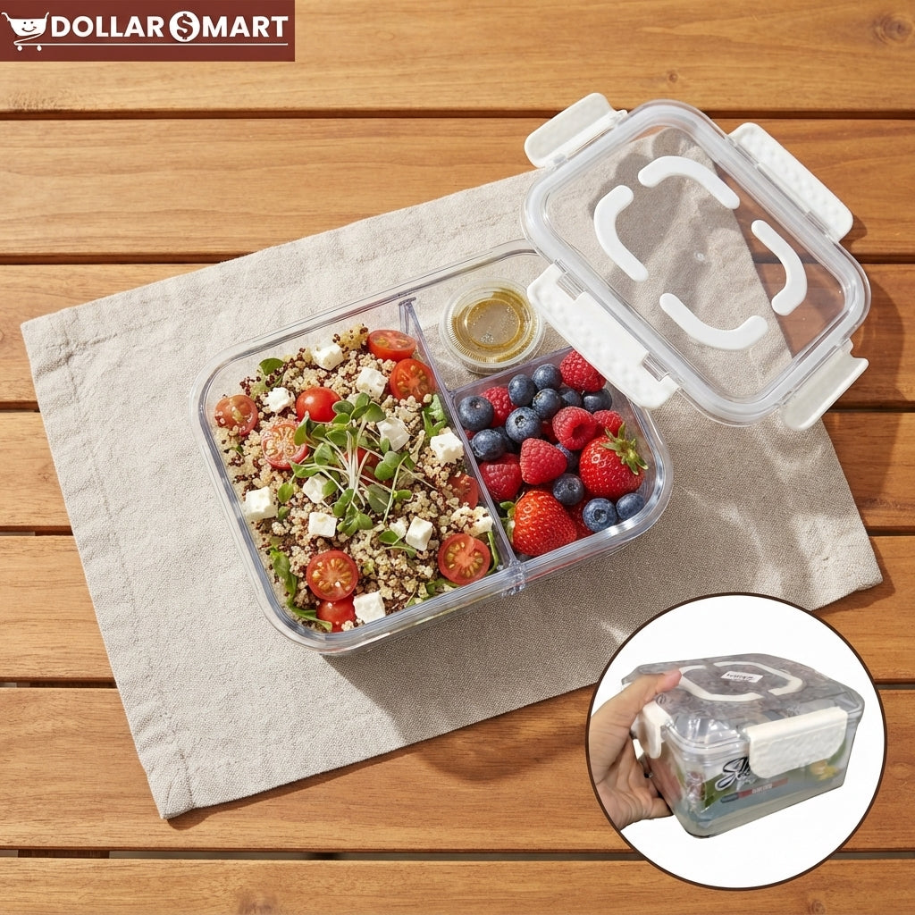 Acrylic Storage Lockable Square Container 1500ML