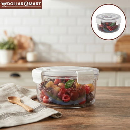 Acrylic Storage Lockable Square Container 1250ML