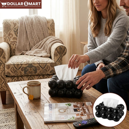 Bubble Tissue in Black – Modern Decorative Accent Piece