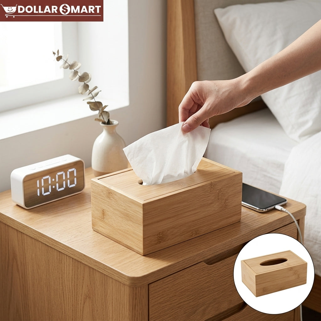 Wooden Tissue Box small