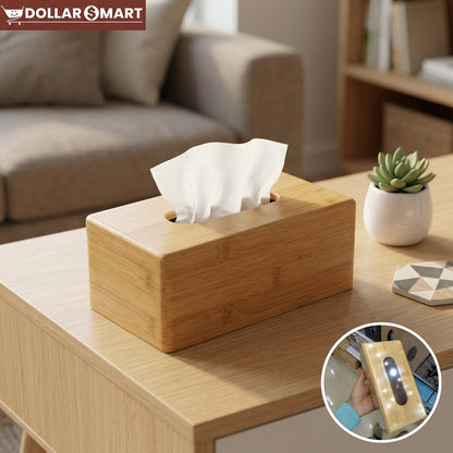 Wooden Tissue Box Rectangle