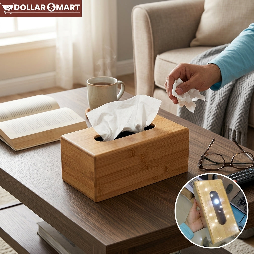 Wooden Tissue Box Rectangle
