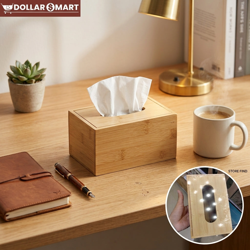 Wooden Tissue Box Large