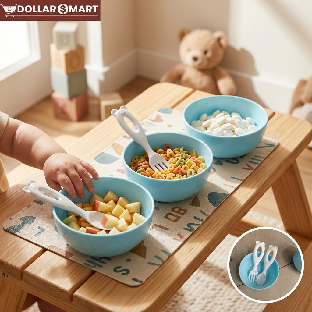 Baby Feeding Bowl and spoon 3 pcs