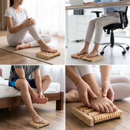 Wooden Foot Massager Roller – Pack of 2
