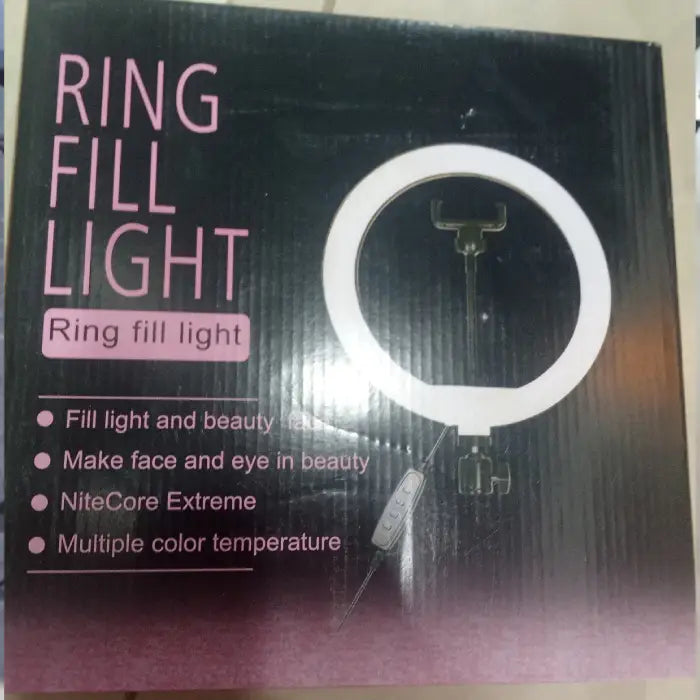 RING LIGHT 26CM-26cm Ring Light Only – No Stand/Tripod, Dimmable LED Photography Light for Videos, TikTok, Makeup, YouTube & Live Streaming (10 Brightness Levels, USB-Powered)