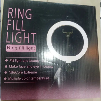 RING LIGHT 26CM-26cm Ring Light Only – No Stand/Tripod, Dimmable LED Photography Light for Videos, TikTok, Makeup, YouTube & Live Streaming (10 Brightness Levels, USB-Powered)