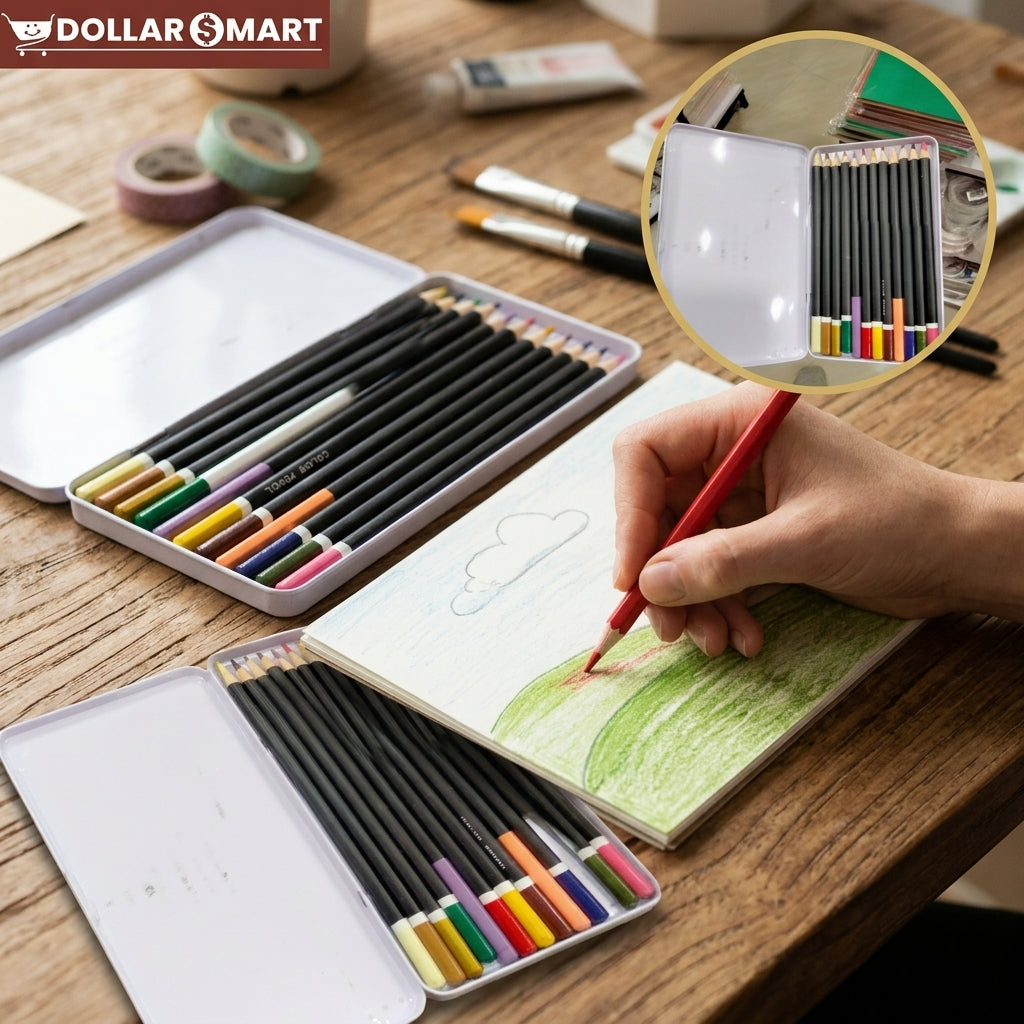 Color Pencil Metal Box