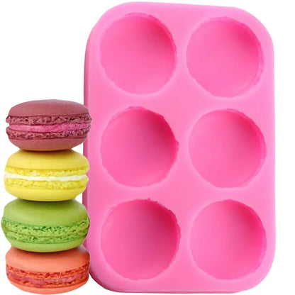 6-Cavity Oval Silicone Soap Mold for 3D Handmade Soap & Cake Decor – Reusable, Non-Toxic, Food-Grade Baking & Craft Mold