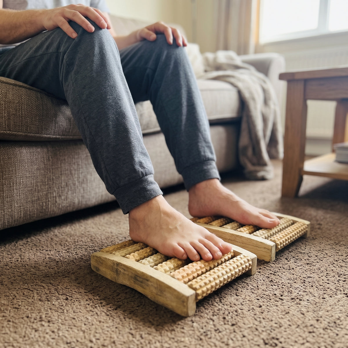 Wooden Foot Massager Roller – Pack of 2