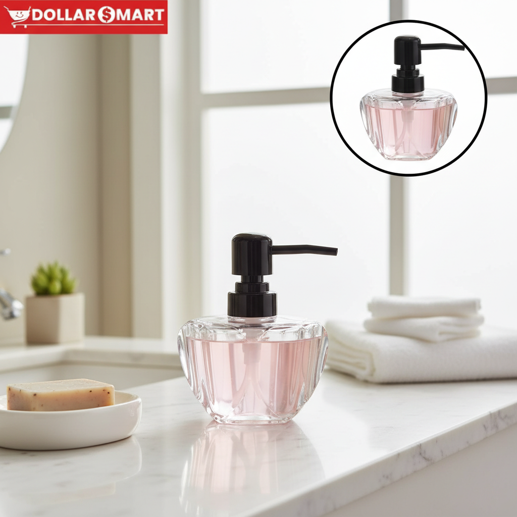 Acrylic heart shape Soap dispenser 220ml - Buy Online Pakistan
