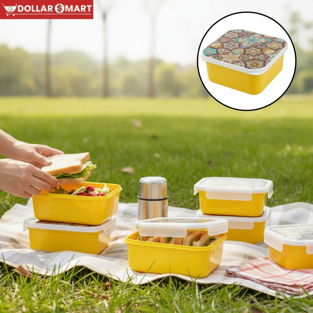 Printed Small Storage Container 4pcs