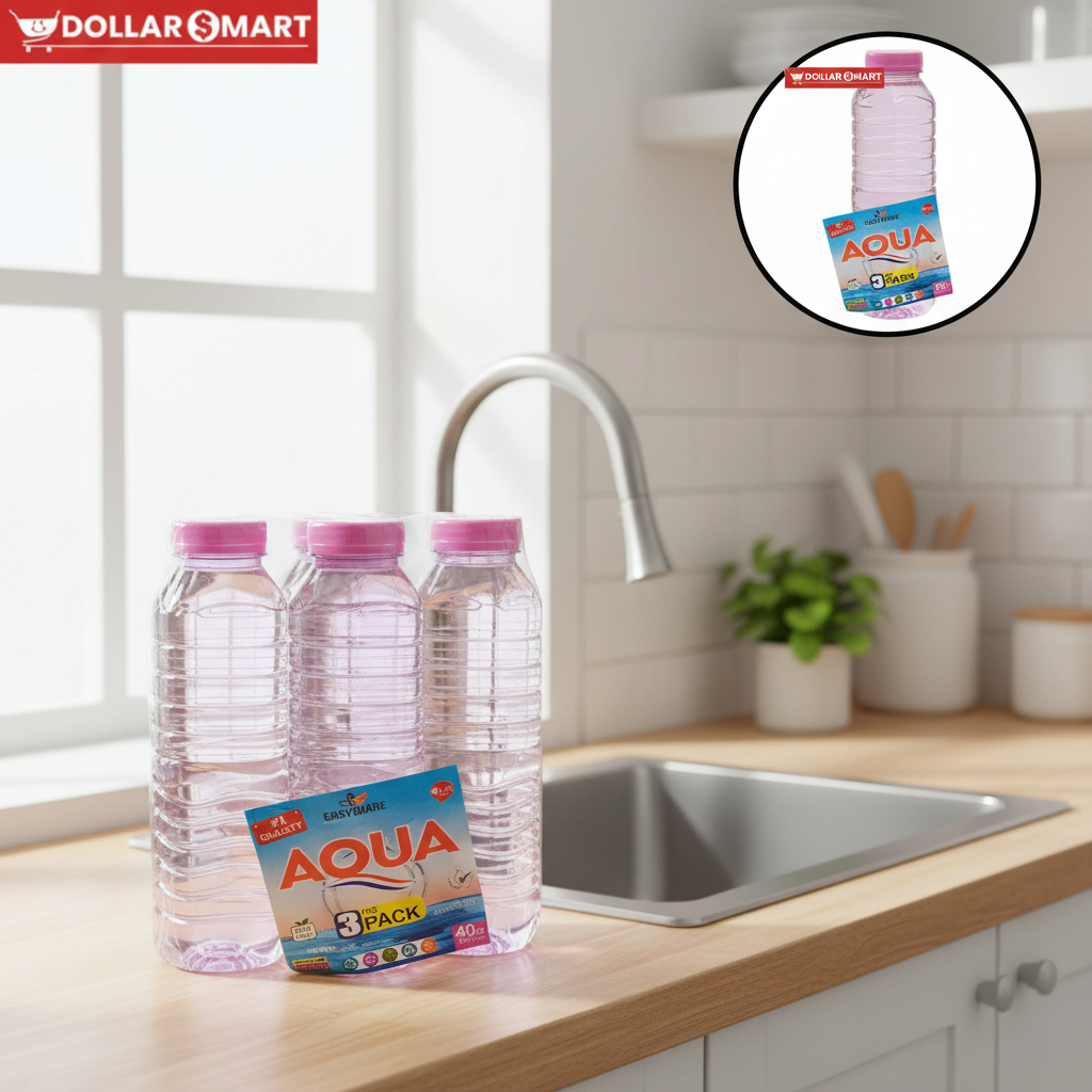Aqua 3pcs water bottles