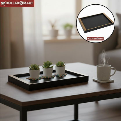 Black Gold Serving Tray