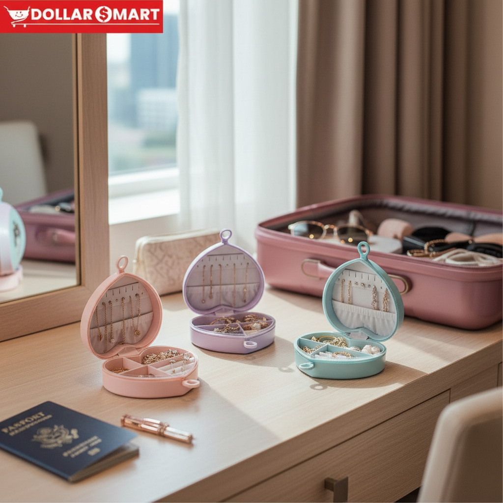 TRAVEL JEWELRY BOX HEART