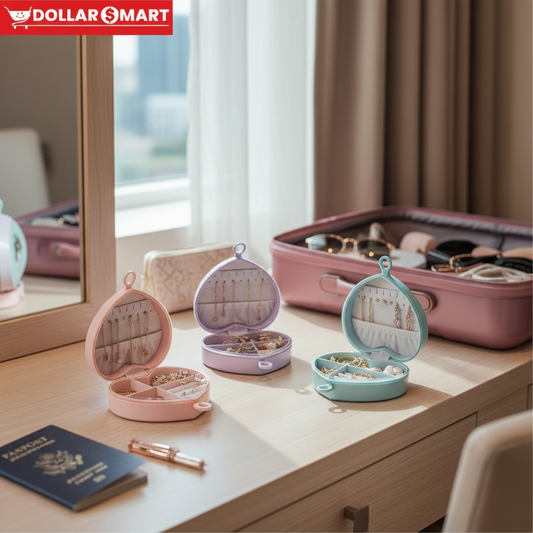 TRAVEL JEWELRY BOX HEART