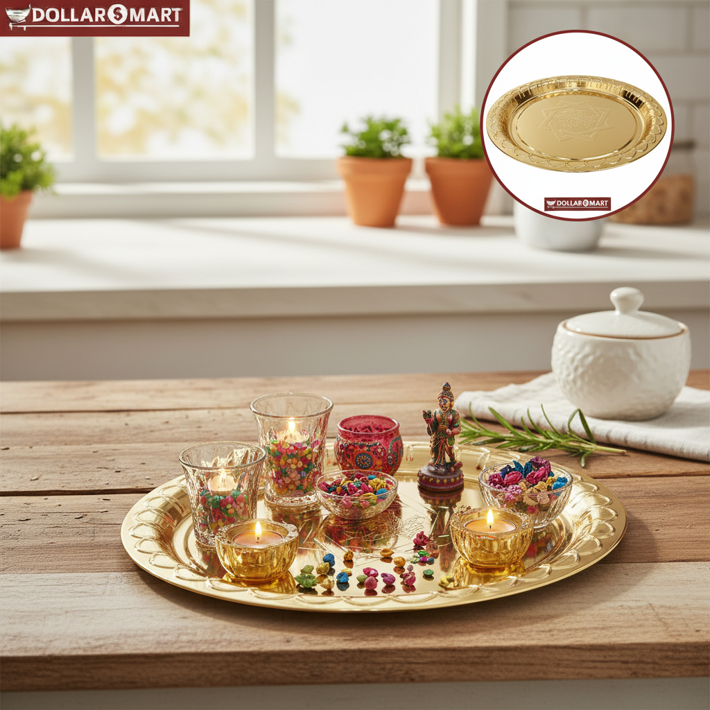 Golden Tray Round Medium