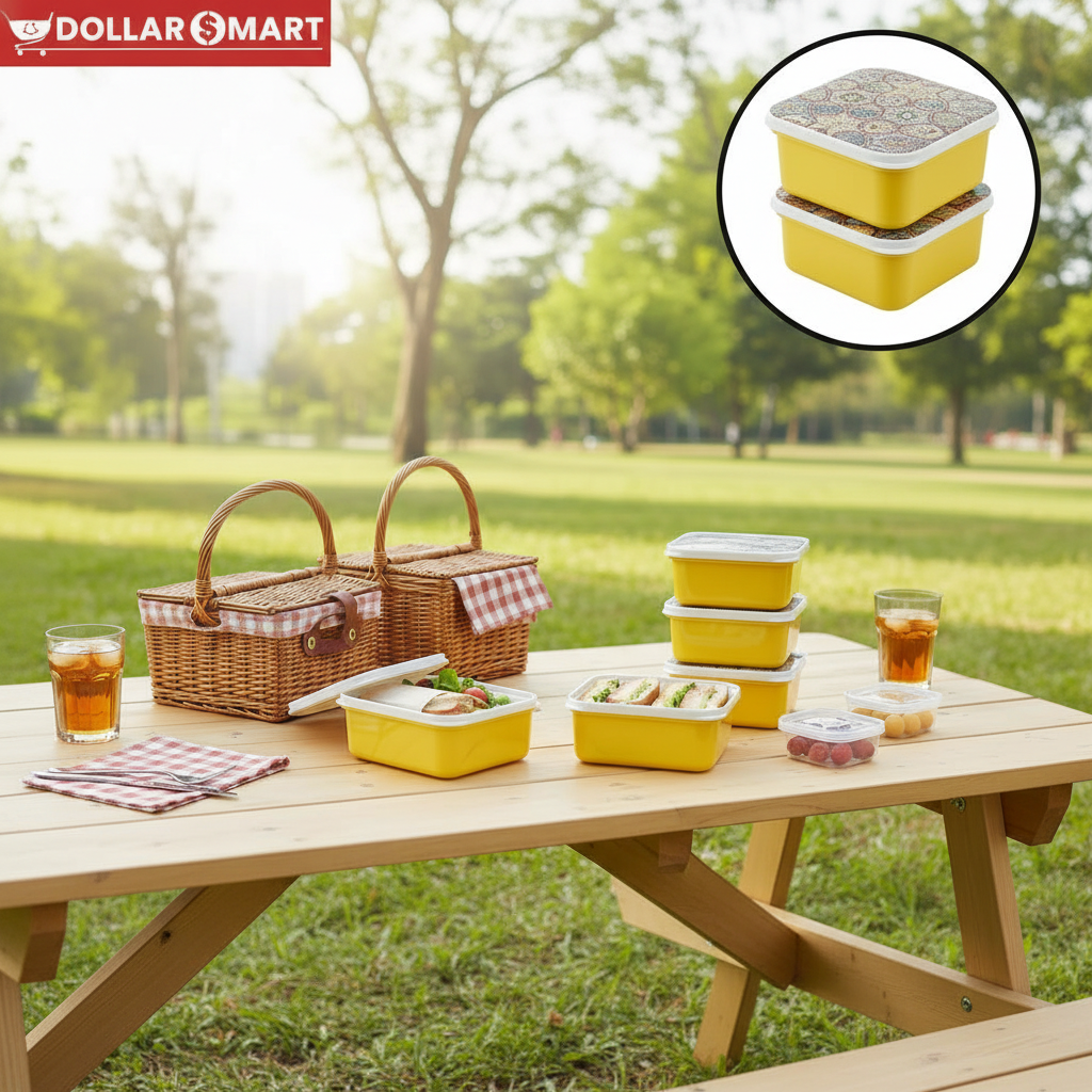 Printed Small Storage Container 4pcs