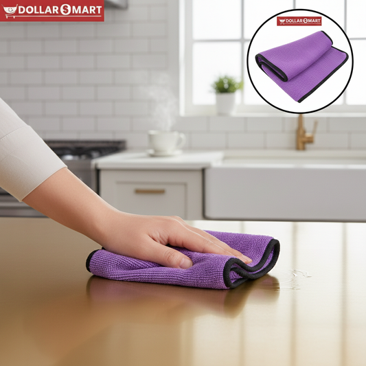 Multi-color microfiber cloths for cleaning and dusting