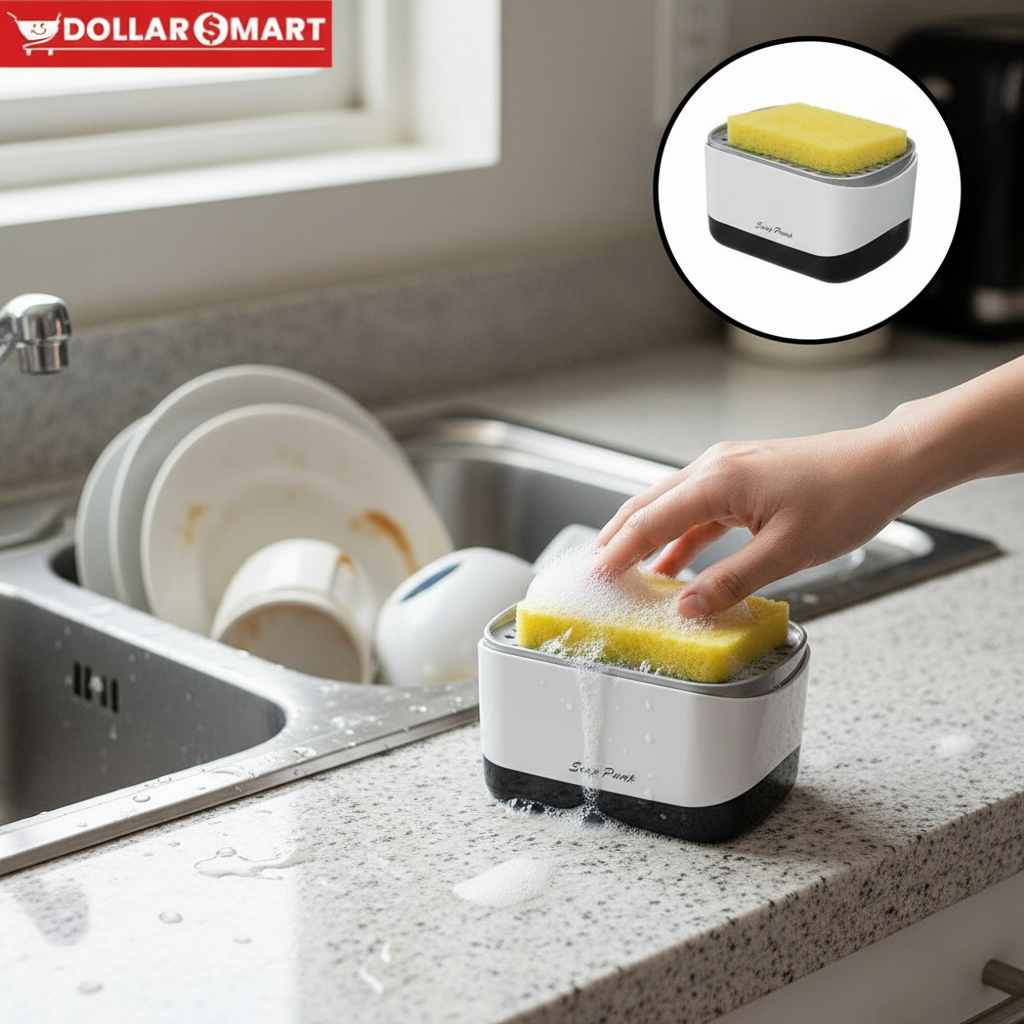 Soap Pump and Sponge Caddy