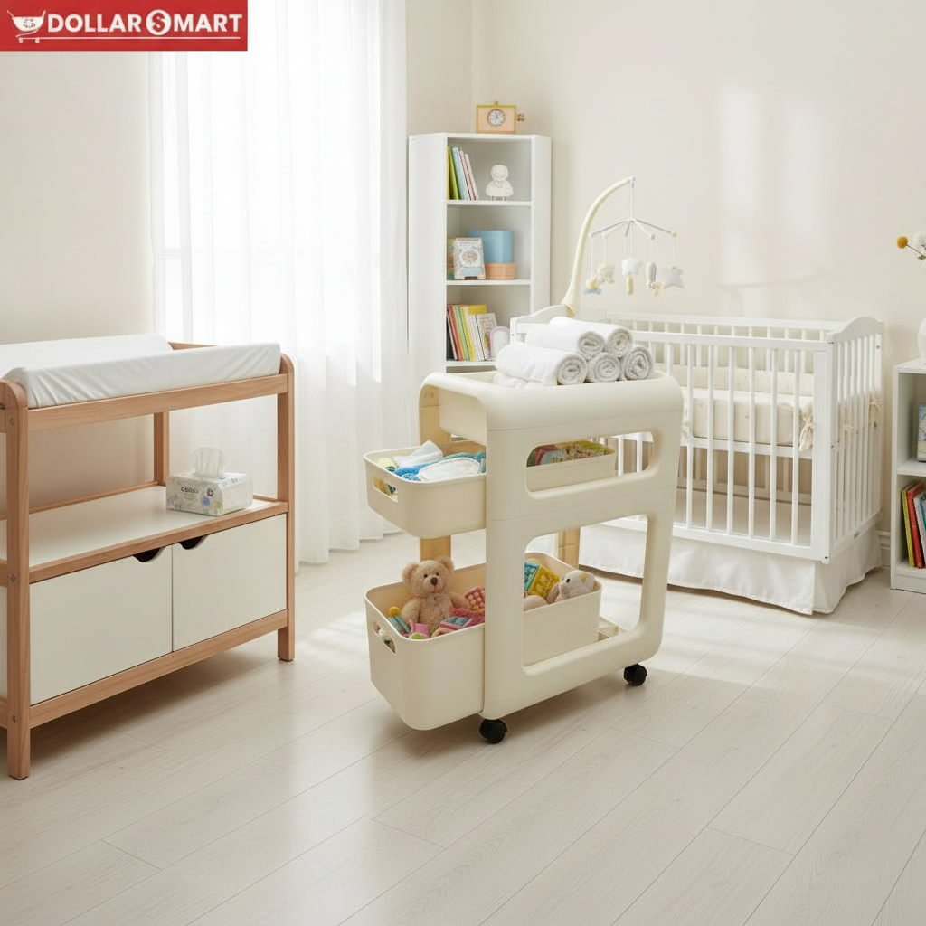 Two Drawer Organizer Trolly Rack