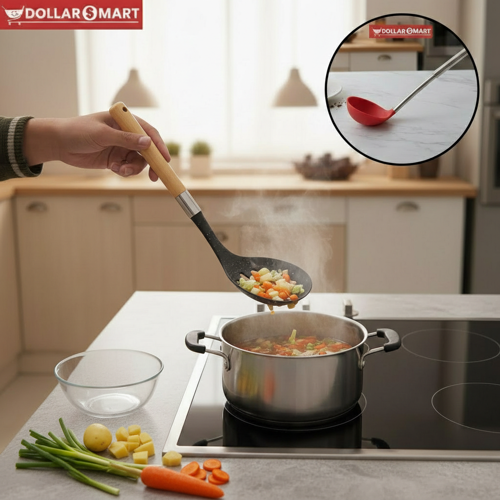 Non Stick Spoon with Wooden Handle