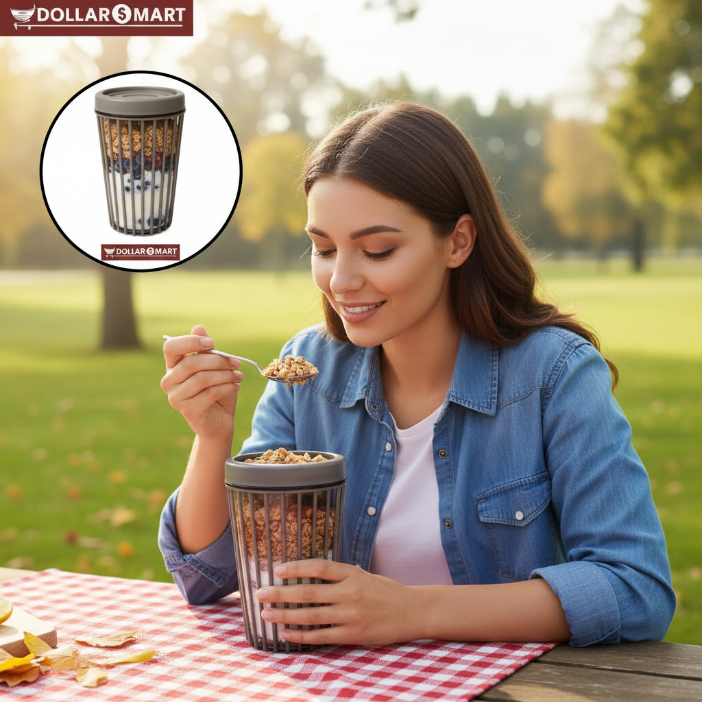 Stripe Food Jar Large