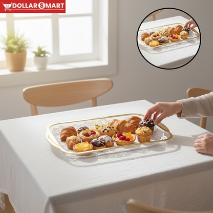 Acrylic Serving Tray - Dollar$ Mart