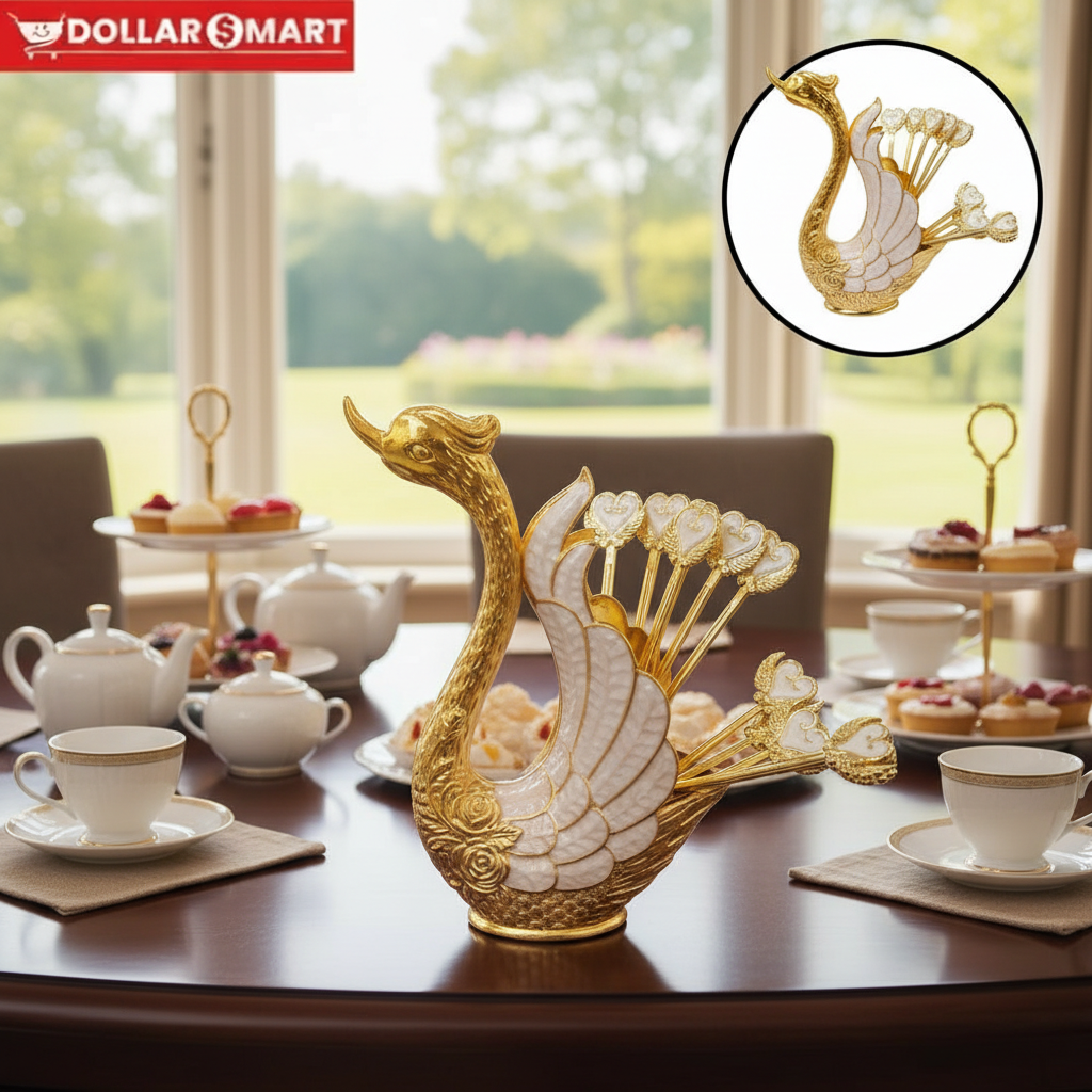 Swan Spoon and holder