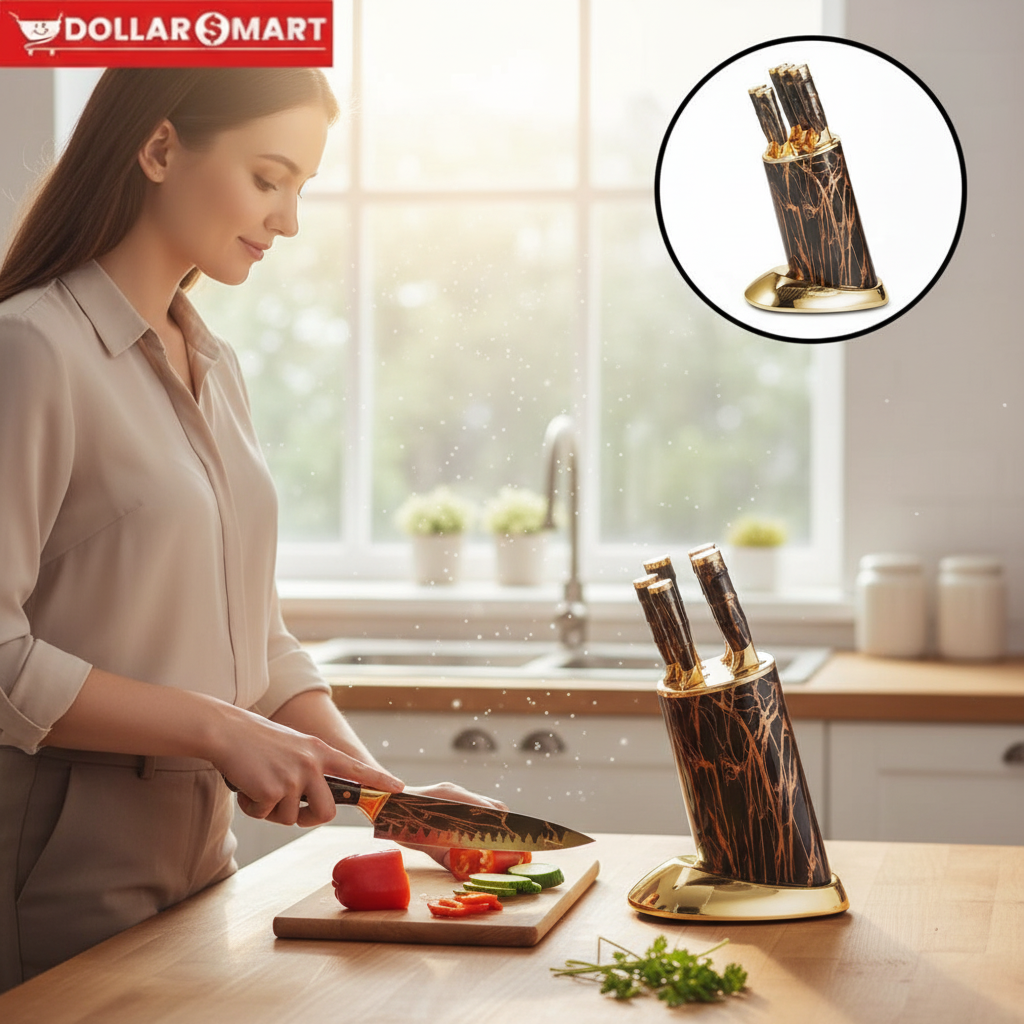 Stainless Steel knife Set and holder