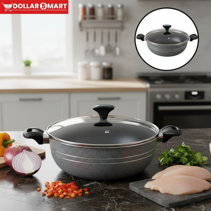 Non-Stick Karahi with Lid 32CM 
