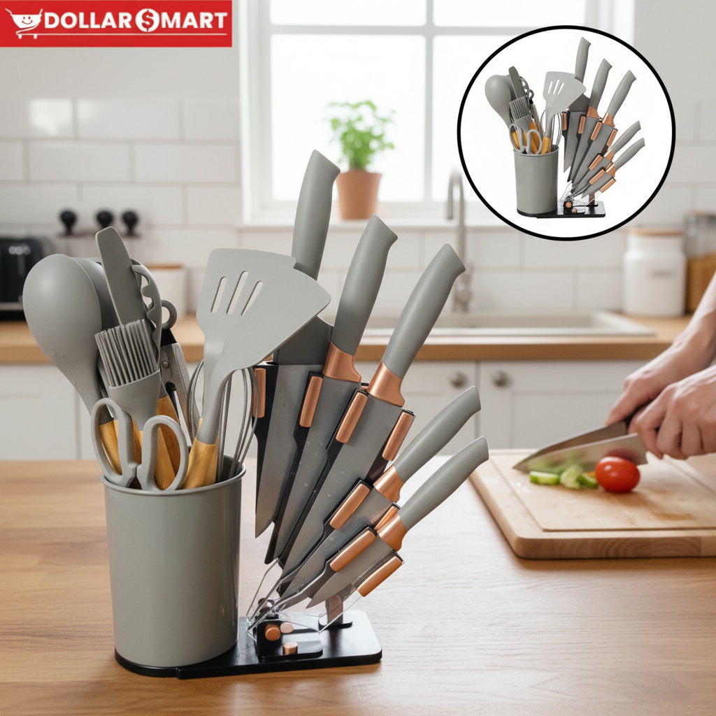 Kitchenware & Knife Set 18pcs