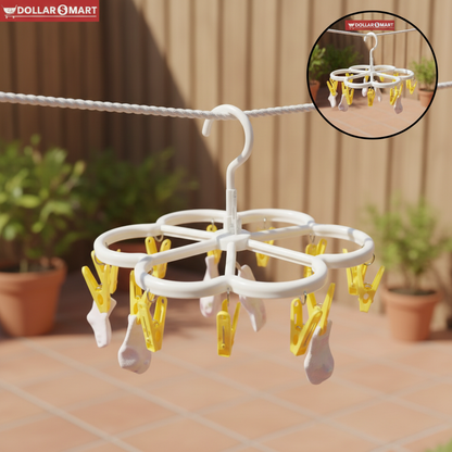 12 Clip Cloth Hanger - Dollar$ Mart