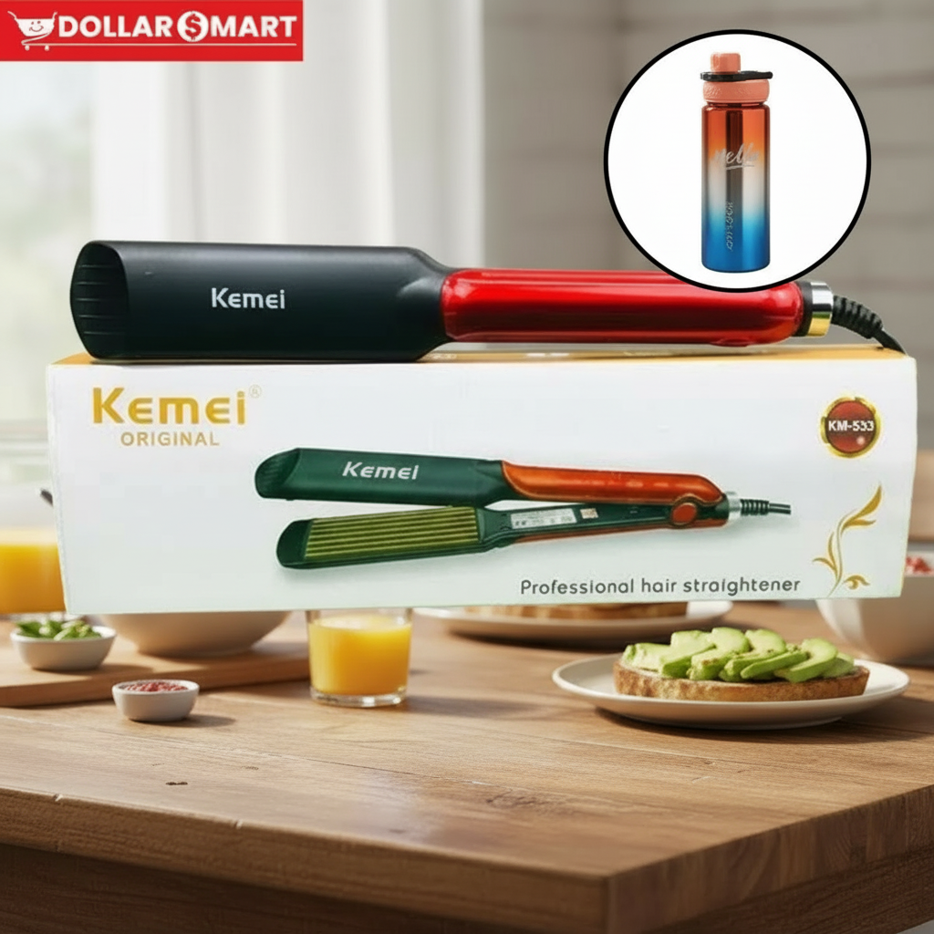 KEMEI HAIR STRAIGHTENER Kemei KM-533 Dual Ceramic Hair Crimper
