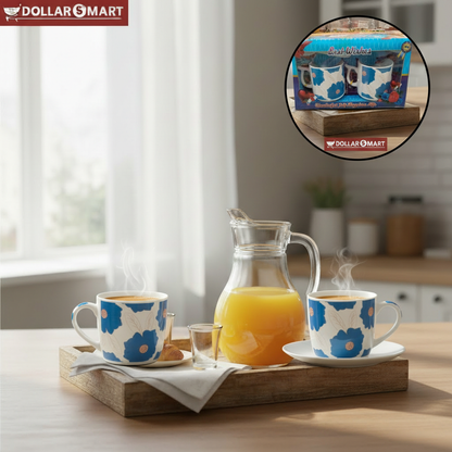 Flower Tea Cup Pack of 2