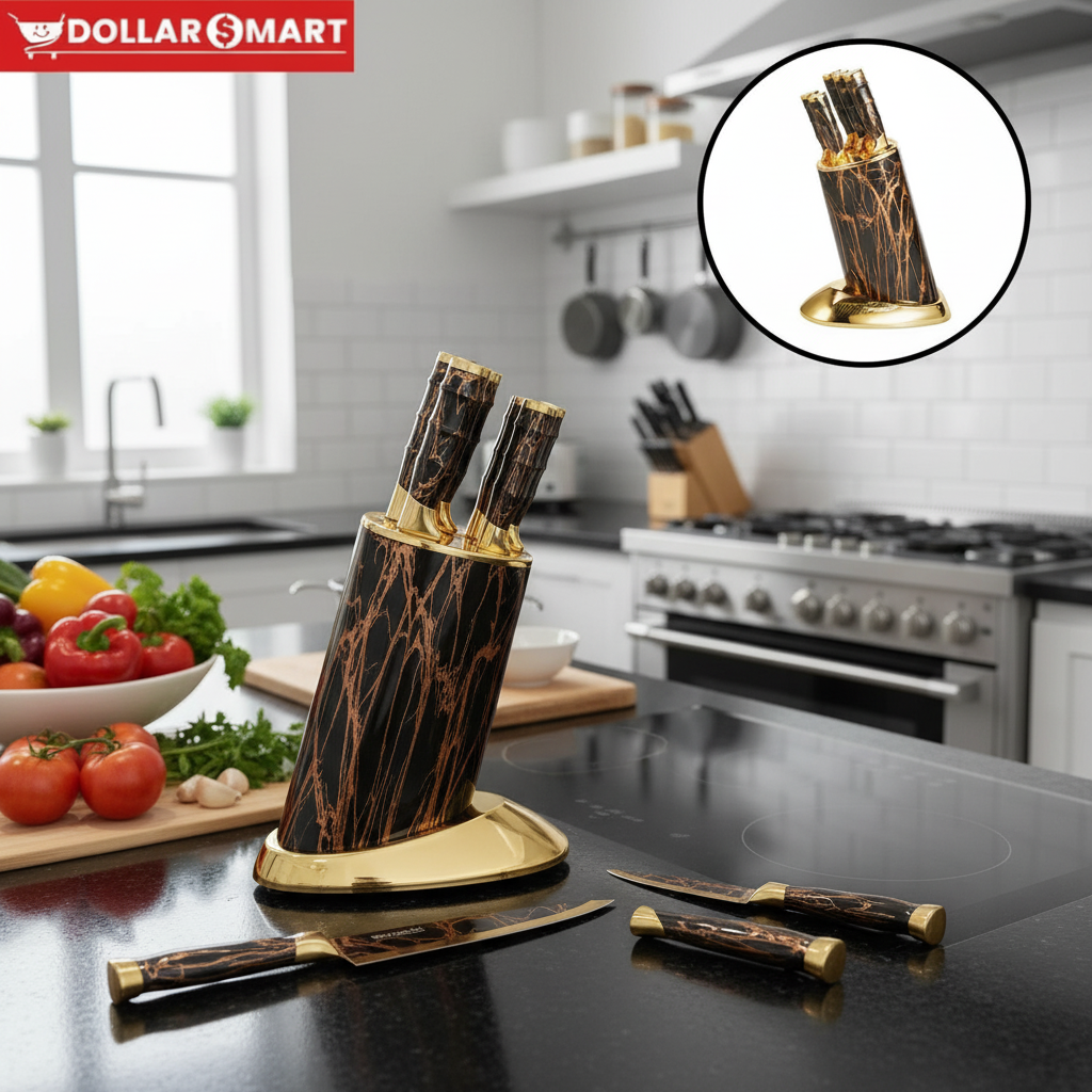 Stainless Steel knife Set and holder