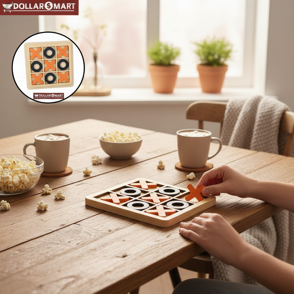Wooden Tick Cross Game