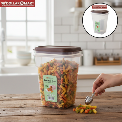Airtight Crunch Jar 1300ml Medium - Dollar$ Mart