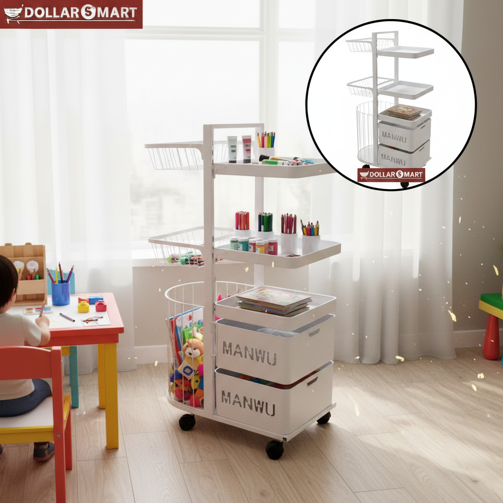 Metal Organizer Trolly 8 layer