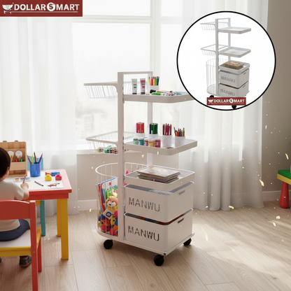 Metal Organizer Trolly 8 layer